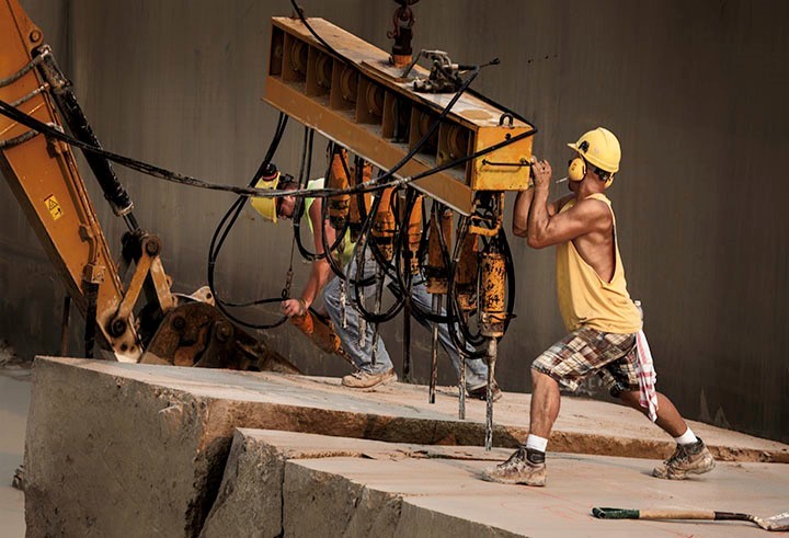 Harvesting Limestone