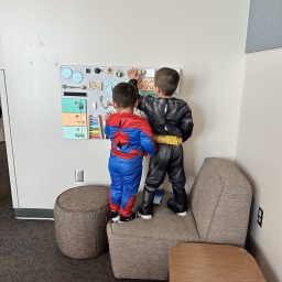 Kids playing together in a sensory room