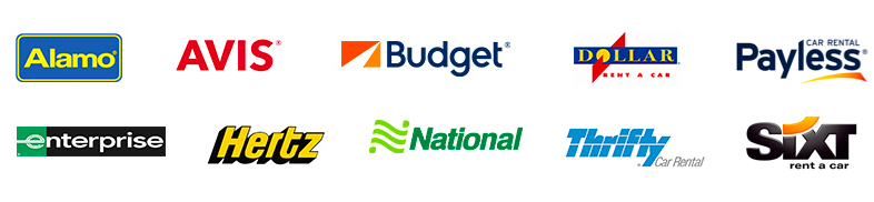 Car rental companies at IND